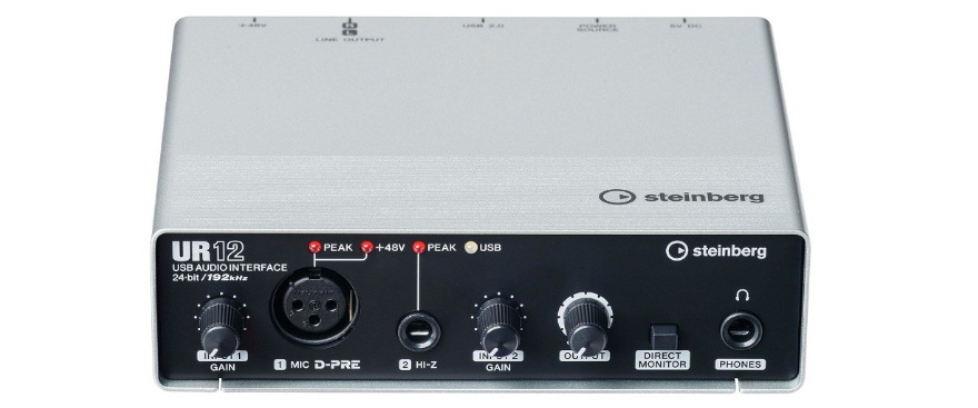 兼容iPad/Mac/PC，实现高品质录音的Steinberg USB音频接口UR12发布